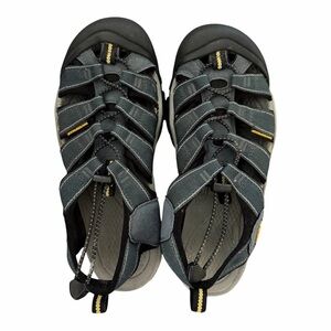 KEEN Newport H2 Navy Medium Grey 8 Outdoor Sandals Hiking Gorpcore Waterproof
